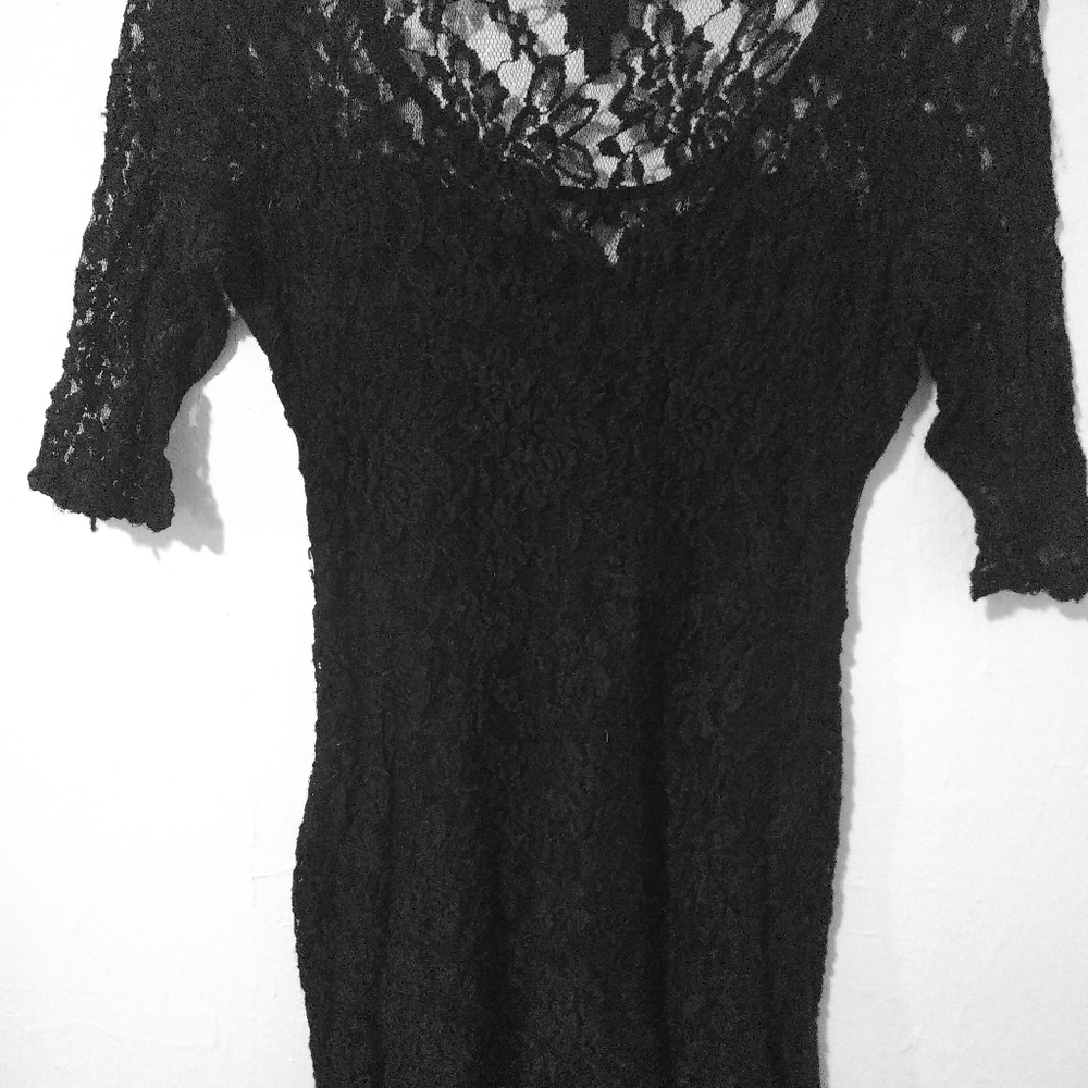 Black laced dress